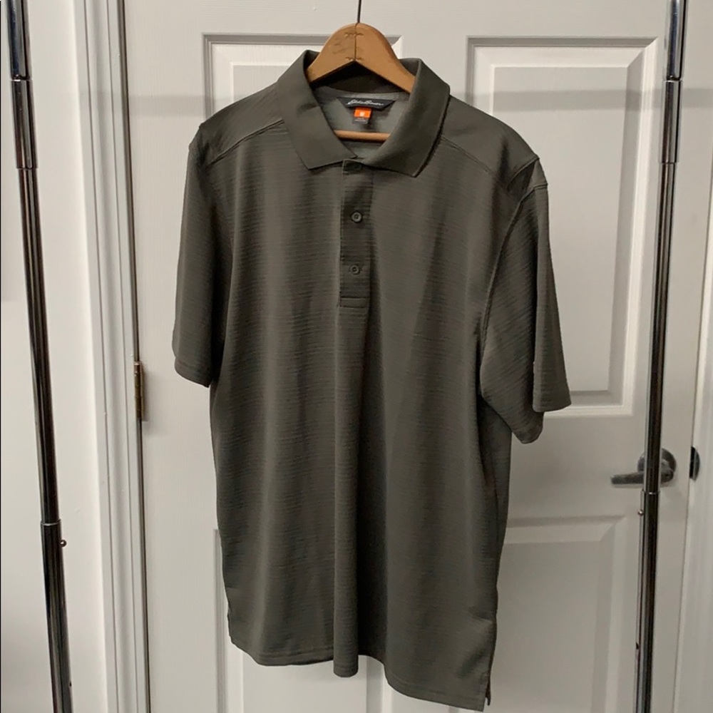 Eddie Bauer Men’s Golf Shirt Large GREEN D2